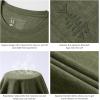 image:imageBASSDASH Mens Ultra Soft Cotton Blend UPF 50 Long Sleeve Fishing Shirt UV Sun Protection Casual Performance TeeHeather Olive Green