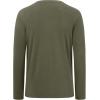 image:imageBASSDASH Mens Ultra Soft Cotton Blend UPF 50 Long Sleeve Fishing Shirt UV Sun Protection Casual Performance TeeHeather Olive Green