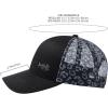image:imageBASSDASH Printed Mesh Trucker Hat for Men Women Adjustable Baseball Cap Fishing Camping Outdoors Sporting Hat with Snap FH20BlackLeopard Dots