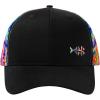 image:imageBASSDASH Printed Mesh Trucker Hat for Men Women Adjustable Baseball Cap Fishing Camping Outdoors Sporting Hat with Snap FH20BlackTiedye Color