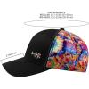 image:imageBASSDASH Printed Mesh Trucker Hat for Men Women Adjustable Baseball Cap Fishing Camping Outdoors Sporting Hat with Snap FH20BlackTiedye Color