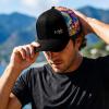 image:imageBASSDASH Printed Mesh Trucker Hat for Men Women Adjustable Baseball Cap Fishing Camping Outdoors Sporting Hat with Snap FH20BlackTiedye Color