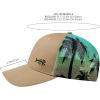 image:imageBASSDASH Printed Mesh Trucker Hat for Men Women Adjustable Baseball Cap Fishing Camping Outdoors Sporting Hat with Snap FH20KhakiPalm Trees