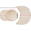 image:imageBASSDASH UPF 50 Foldable Fishing Hat Baseball Cap with Removable Neck Flap Portable for Men Women Golf HikingBeige With Unfoldable Brim