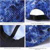 image:imageBASSDASH UPF 50 Foldable Fishing Hat Baseball Cap with Removable Neck Flap Portable for Men Women Golf HikingBlue Camo With Foldable Brim