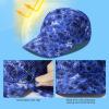 image:imageBASSDASH UPF 50 Foldable Fishing Hat Baseball Cap with Removable Neck Flap Portable for Men Women Golf HikingBlue Camo With Unfoldable Brim