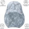 image:imageBASSDASH UPF 50 Foldable Fishing Hat Baseball Cap with Removable Neck Flap Portable for Men Women Golf HikingLight Grey Camo With Foldable Brim