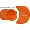 image:imageBASSDASH UPF 50 Foldable Fishing Hat Baseball Cap with Removable Neck Flap Portable for Men Women Golf HikingOrange With Foldable Brim