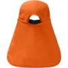 image:imageBASSDASH UPF 50 Foldable Fishing Hat Baseball Cap with Removable Neck Flap Portable for Men Women Golf HikingOrange With Foldable Brim