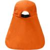 image:imageBASSDASH UPF 50 Foldable Fishing Hat Baseball Cap with Removable Neck Flap Portable for Men Women Golf HikingOrange With Unfoldable Brim