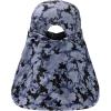 image:imageBASSDASH UPF 50 Foldable Fishing Hat Baseball Cap with Removable Neck Flap Portable for Men Women Golf HikingStorm Camo With Foldable Brim