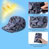image:imageBASSDASH UPF 50 Foldable Fishing Hat Baseball Cap with Removable Neck Flap Portable for Men Women Golf HikingStorm Camo With Foldable Brim