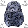 image:imageBASSDASH UPF 50 Foldable Fishing Hat Baseball Cap with Removable Neck Flap Portable for Men Women Golf HikingStorm Camo With Foldable Brim