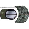 image:imageBASSDASH UPF 50 Foldable Fishing Hat Baseball Cap with Removable Neck Flap Portable for Men Women Golf HikingWoodland  With Foldable Brim