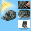 image:imageBASSDASH UPF 50 Foldable Fishing Hat Baseball Cap with Removable Neck Flap Portable for Men Women Golf HikingWoodland  With Foldable Brim