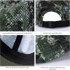 image:imageBASSDASH UPF 50 Foldable Fishing Hat Baseball Cap with Removable Neck Flap Portable for Men Women Golf HikingWoodland  With Unfoldable Brim