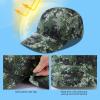 image:imageBASSDASH UPF 50 Foldable Fishing Hat Baseball Cap with Removable Neck Flap Portable for Men Women Golf HikingWoodland  With Unfoldable Brim