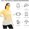 image:imageBASSDASH Womens Fishing Hoodie Shirt with Face Mask Thumb Holes UPF 50 FS23WAmber Spot Gradient