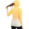 image:imageBASSDASH Womens Fishing Hoodie Shirt with Face Mask Thumb Holes UPF 50 FS23WAmber Spot Gradient