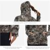 image:imageBASSDASH Womens Fleece Fishing Hoodie with Neck Gaiter Water Resistant Performance Hiking Sweatshirt PulloverGrunge Camo No Logo at Sleeve
