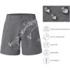 image:imageBASSDASH Youth 5 Fishing Shorts UPF 50 Water Resistant Quick Dry Boys Girls Hiking Cargo Shorts with Pockets FP03YDark Grey