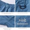image:imageBASSDASH Youth 5 Fishing Shorts UPF 50 Water Resistant Quick Dry Boys Girls Hiking Cargo Shorts with Pockets FP03YDusty Blue