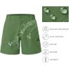 image:imageBASSDASH Youth 5 Fishing Shorts UPF 50 Water Resistant Quick Dry Boys Girls Hiking Cargo Shorts with Pockets FP03YGreen