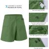 image:imageBASSDASH Youth 5 Fishing Shorts UPF 50 Water Resistant Quick Dry Boys Girls Hiking Cargo Shorts with Pockets FP03YGreen