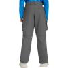 image:imageBASSDASH Youth Convertible Hiking Pants ZipOff Cargo Shorts UPF 50 Water Resistant Quick Dry for Kids Fishing Outdoor FP02YDark Grey