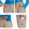 image:imageBASSDASH Youth Convertible Hiking Pants ZipOff Cargo Shorts UPF 50 Water Resistant Quick Dry for Kids Fishing Outdoor FP02YKhaki