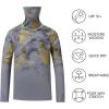 image:imageBASSDASH Youth UPF 50 Hooded Shirts with Mask UV Neck Gaiter Sun Protection Long Sleeve T Shirt for Fishing SwimGeometrical Gradient