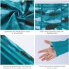 image:imageBASSDASH Youth UPF 50 Hooded Shirts with Mask UV Neck Gaiter Sun Protection Long Sleeve T Shirt for Fishing SwimGreen Fish Gradient