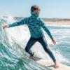 image:imageBASSDASH Youth UPF 50 Hooded Shirts with Mask UV Neck Gaiter Sun Protection Long Sleeve T Shirt for Fishing SwimGreen Fish Gradient