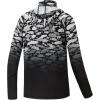 image:imageBASSDASH Youth UPF 50 Hooded Shirts with Mask UV Neck Gaiter Sun Protection Long Sleeve T Shirt for Fishing SwimWhite Grey Fish Gradient
