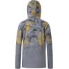 image:imageBASSDASH Youth UPF50 Performance T Shirt with Hood Long Sleeve Fishing Hiking Sun Shirt FS03YGeometrical Gradient