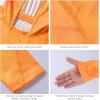 image:imageBASSDASH Youth UPF50 Performance T Shirt with Hood Long Sleeve Fishing Hiking Sun Shirt FS03YOrange Ripple Water