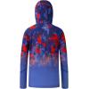 image:imageBASSDASH Youth UPF50 Performance T Shirt with Hood Long Sleeve Fishing Hiking Sun Shirt FS03YRed Blue Camo Gradient