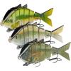 image:imageBASSDASH Bone Multi Jointed Swimbait 3Pack 37in066oz Hard Fishing Lure for Bass Trout Bluegill Pike3Pack  Collection D