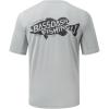 image:imageBASSDASH Mens Graphic TShirts Short Sleeve Fishing Shirt UPF 50 Moisture Wicking UV Sun Protection FS36MCool GreyDark Grey Bass