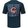 image:imageBASSDASH Mens Graphic TShirts Short Sleeve Fishing Shirt UPF 50 Moisture Wicking UV Sun Protection FS36MStone BluePalm Trees