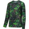 image:imageBASSDASH Mens Hunting Camo Performance Long Sleeve Shirt Fishing UPF50 FS13MGreen Leaves