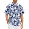 Dark Blue Hawaii Palm Leaf