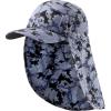 image:imageBASSDASH UPF 50 Foldable Fishing Hat Baseball Cap with Removable Neck Flap Portable for Men Women Golf HikingStorm Camo With Unfoldable Brim