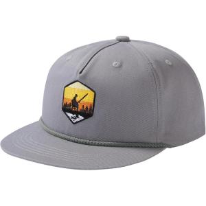 image:imageBASSDASH Embroidered Soft Top Flat Brim Duck Hat Snapback Cap for Hunting Fishing and Outdoor ActivitiesGreySunset Fishing