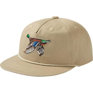 image:imageBASSDASH Embroidered Soft Top Flat Brim Duck Hat Snapback Cap for Hunting Fishing and Outdoor ActivitiesKhakiMallard