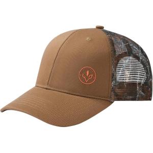 image:imageBASSDASH Printed Mesh Trucker Hat for Men Women Adjustable Baseball Cap Fishing Camping Outdoors Sporting Hat with Snap FH20BrownAutumn Forest