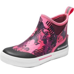 image:imageBASSDASH Womens 45 Waterproof Deck Ankle Rain Boots AntiSlip Neoprene Rubber Garden Fishing BootsPink Camo