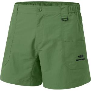 image:imageBASSDASH Youth 5 Fishing Shorts UPF 50 Water Resistant Quick Dry Boys Girls Hiking Cargo Shorts with Pockets FP03YGreen