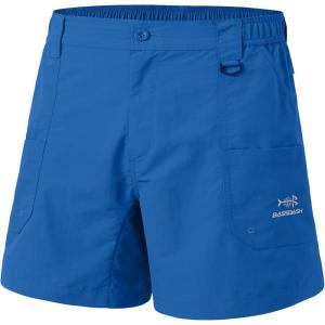 image:imageBASSDASH Youth 5 Fishing Shorts UPF 50 Water Resistant Quick Dry Boys Girls Hiking Cargo Shorts with Pockets FP03YVivid Blue
