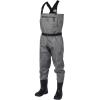 image:imageBASSDASH IMMERSE Mens Breathable Ripstop Boot Foot Chest Waders Lightweight for Fishing HuntingBoot Foot Wader  Heather Grey